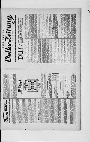 Berliner Volkszeitung on Dec 29, 1929