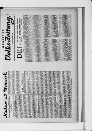 Berliner Volkszeitung vom 03.01.1930