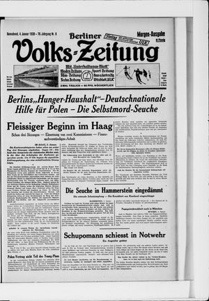Berliner Volkszeitung vom 04.01.1930