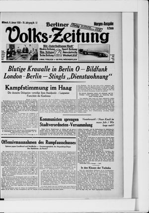 Berliner Volkszeitung on Jan 8, 1930