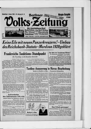 Berliner Volkszeitung on Jan 9, 1930