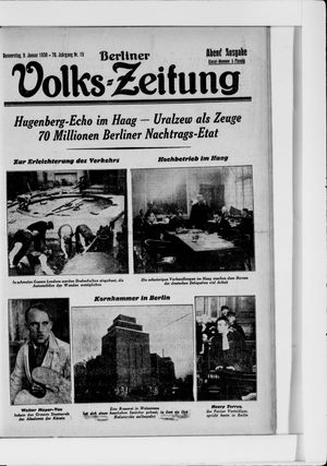 Berliner Volkszeitung vom 09.01.1930