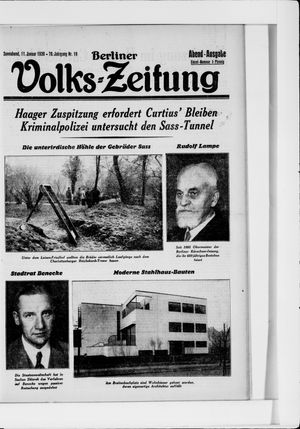 Berliner Volkszeitung vom 11.01.1930