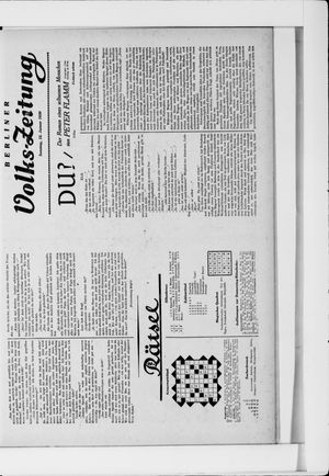 Berliner Volkszeitung vom 12.01.1930