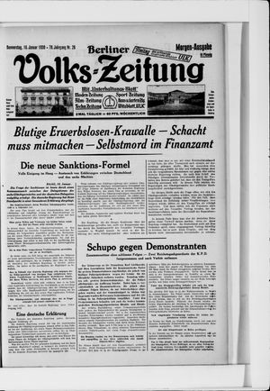 Berliner Volkszeitung on Jan 16, 1930