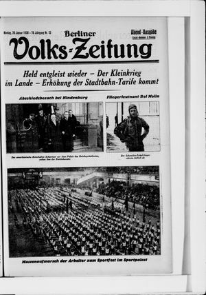 Berliner Volkszeitung vom 20.01.1930