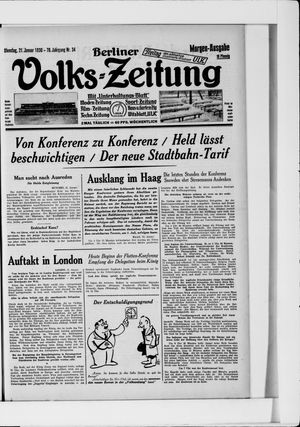 Berliner Volkszeitung on Jan 21, 1930