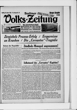 Berliner Volkszeitung vom 26.01.1930