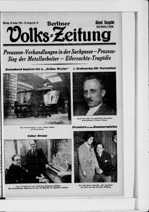 Berliner Volkszeitung vom 28.01.1930