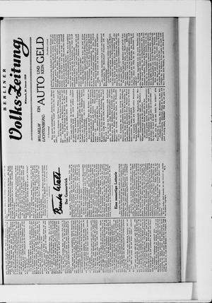 Berliner Volkszeitung vom 29.01.1930