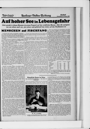Berliner Volkszeitung vom 30.01.1930