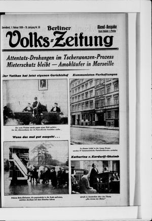 Berliner Volkszeitung vom 01.02.1930