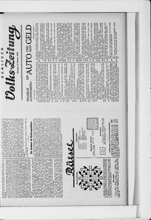 Berliner Volkszeitung vom 02.02.1930