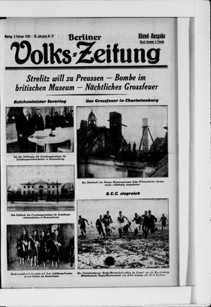 Berliner Volkszeitung on Feb 3, 1930