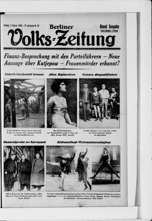 Berliner Volkszeitung on Feb 7, 1930