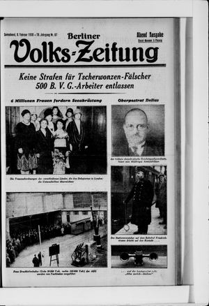 Berliner Volkszeitung on Feb 8, 1930