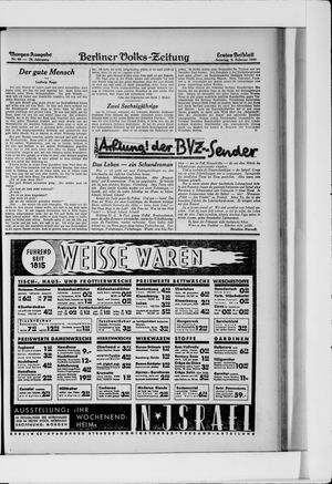 Berliner Volkszeitung vom 09.02.1930