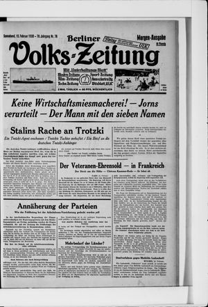 Berliner Volkszeitung vom 15.02.1930