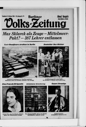 Berliner Volkszeitung vom 15.02.1930