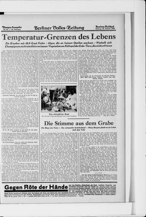 Berliner Volkszeitung vom 16.02.1930