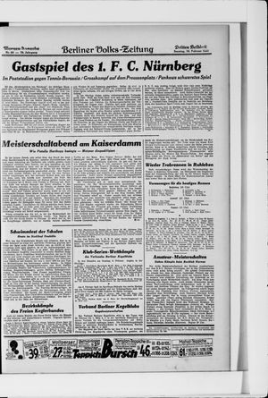 Berliner Volkszeitung vom 16.02.1930