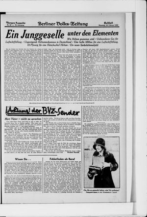 Berliner Volkszeitung on Feb 18, 1930