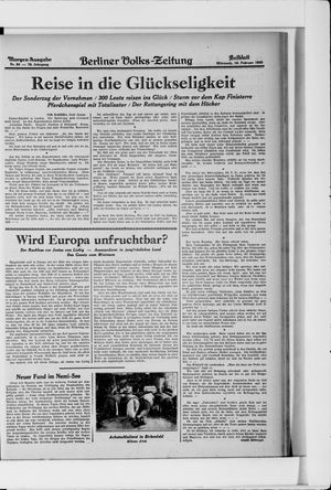 Berliner Volkszeitung vom 19.02.1930