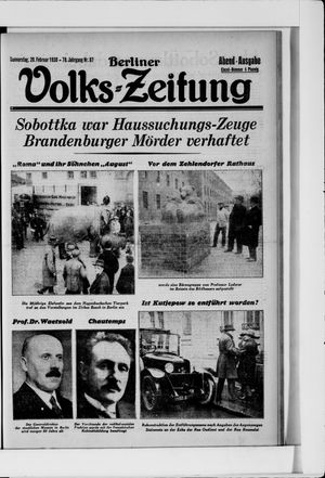Berliner Volkszeitung vom 20.02.1930