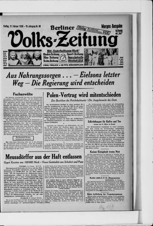 Berliner Volkszeitung vom 21.02.1930
