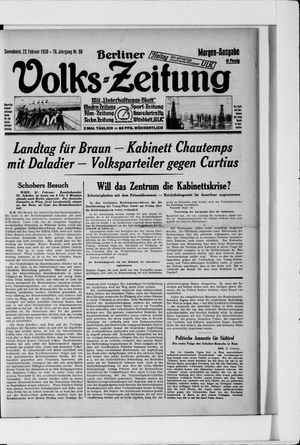 Berliner Volkszeitung on Feb 22, 1930