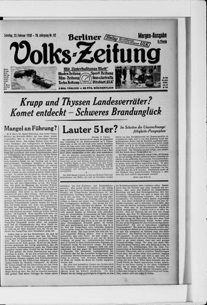 Berliner Volkszeitung vom 23.02.1930