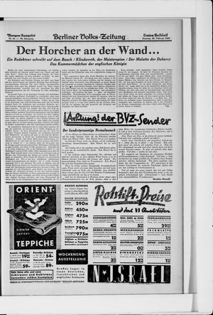 Berliner Volkszeitung vom 23.02.1930