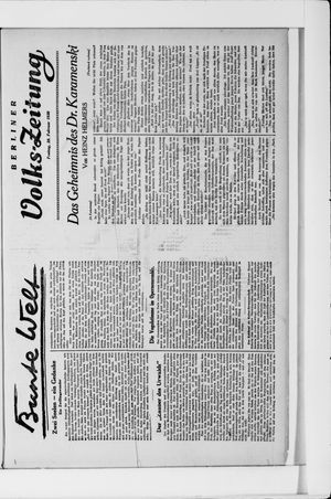 Berliner Volkszeitung on Feb 28, 1930