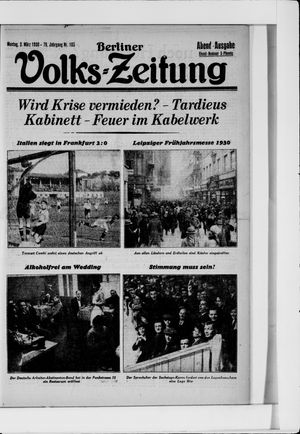 Berliner Volkszeitung on Mar 3, 1930