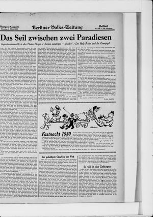 Berliner Volkszeitung vom 04.03.1930
