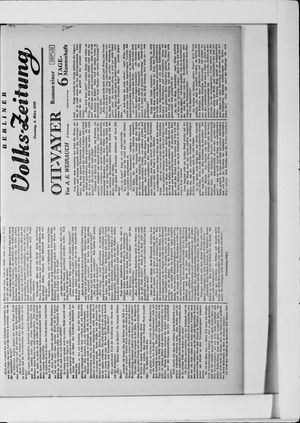 Berliner Volkszeitung vom 04.03.1930