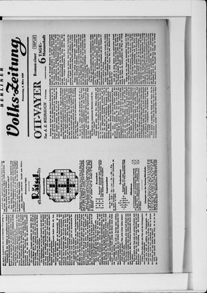 Berliner Volkszeitung on Mar 6, 1930