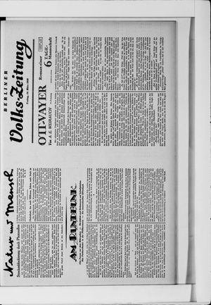 Berliner Volkszeitung vom 14.03.1930