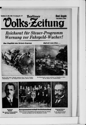 Berliner Volkszeitung vom 15.03.1930