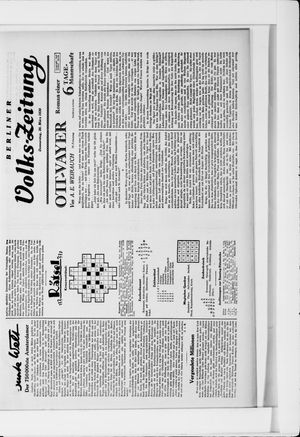 Berliner Volkszeitung on Mar 20, 1930