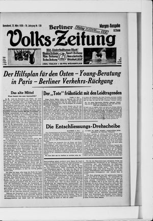 Berliner Volkszeitung vom 22.03.1930
