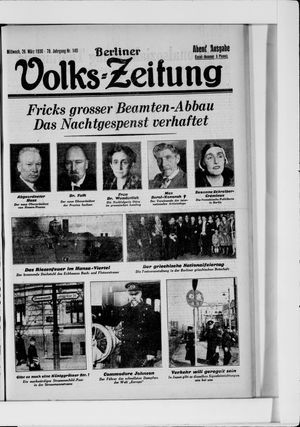 Berliner Volkszeitung on Mar 26, 1930
