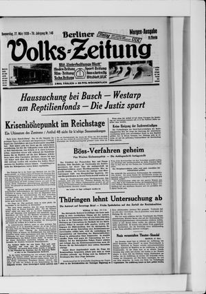 Berliner Volkszeitung vom 27.03.1930