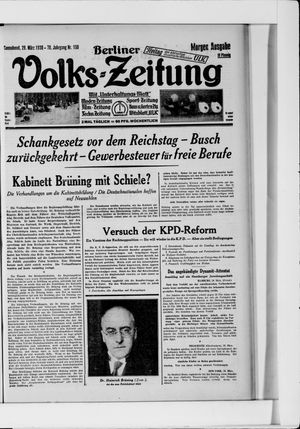 Berliner Volkszeitung vom 29.03.1930