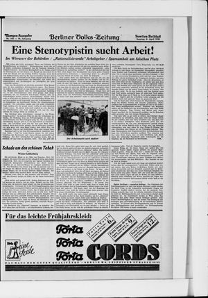 Berliner Volkszeitung vom 06.04.1930