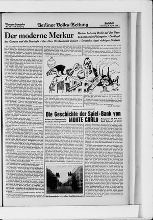 Berliner Volkszeitung vom 08.04.1930
