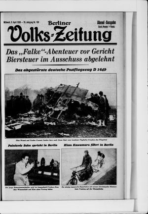 Berliner Volkszeitung vom 09.04.1930