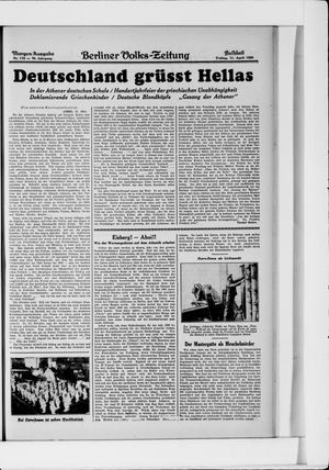 Berliner Volkszeitung vom 11.04.1930