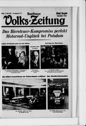 Berliner Volkszeitung vom 11.04.1930