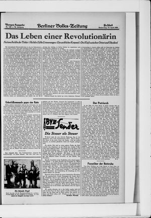 Berliner Volkszeitung on Apr 17, 1930